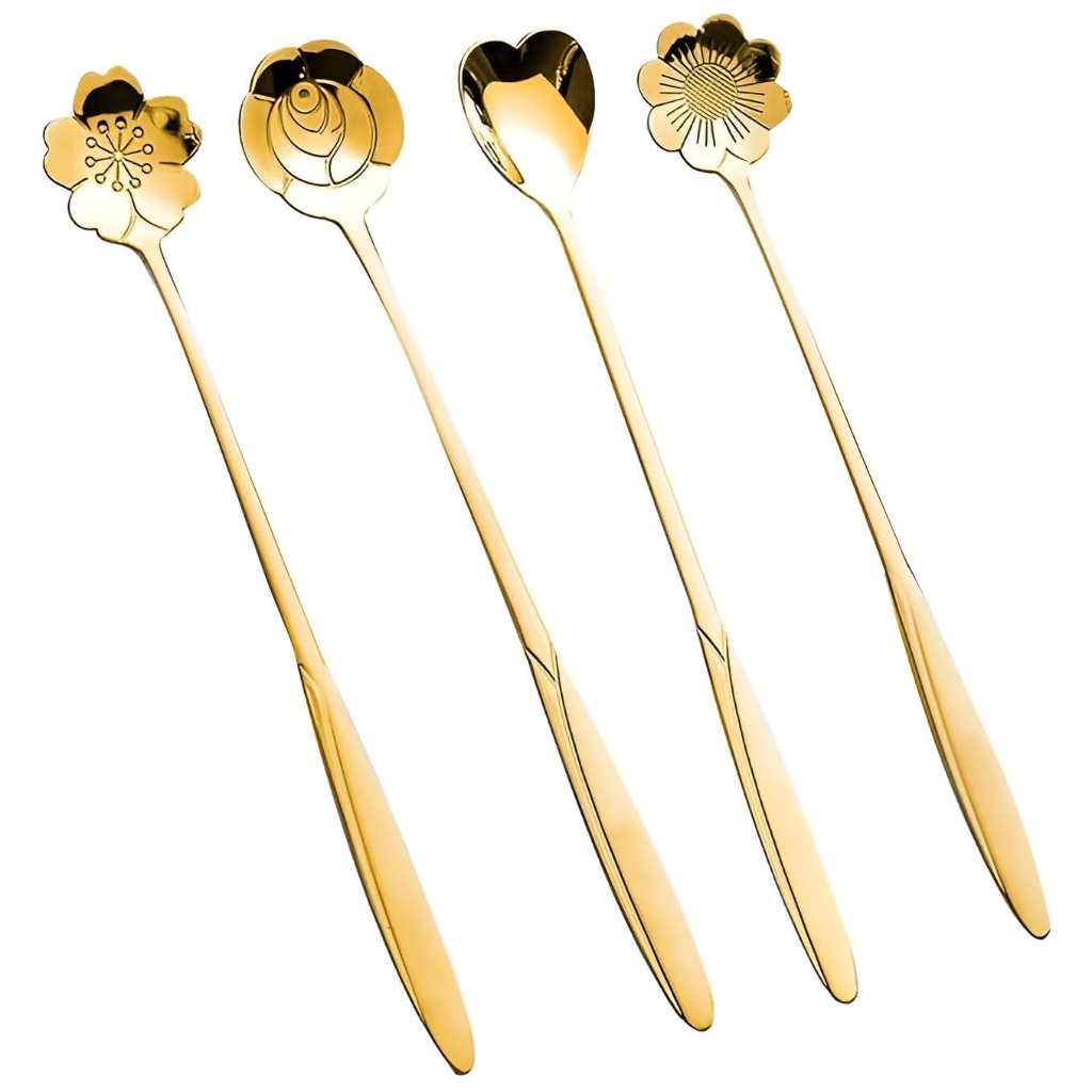 Free Gold Flower Spoon